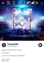 Revlin Project ~ Trascender AOR CD 2021 Melodic Rock WestCoast
