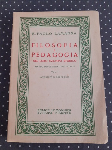 Lamanna filosofia pedagogia - lamanna,