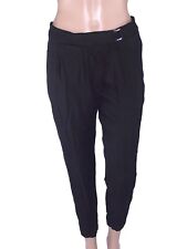 Zara Pantalone Da Donna Taglia S Small Nero Skinny Casual Fibbia Cintura