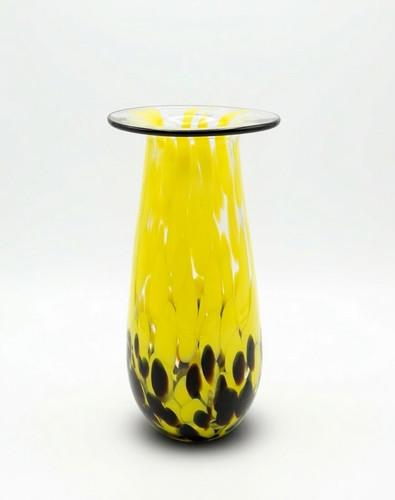 Vaso vetro soffiato vintage - vetro,