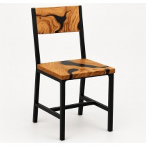 Sedia design ferro legno - ferro,
