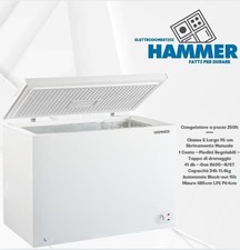 CONGELATORE A POZZETTO HAMMER 250 LT CLASSE E DOPPIA TEMPERATURA +4° -18° L95CM
