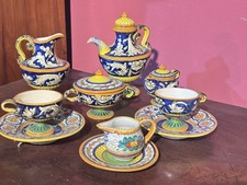 Servizio da tè in ceramica di Deruta 