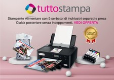 Stampante Alimentare Pasticceria Cialde Ostia Pasta di Zucchero Certific. HACCP