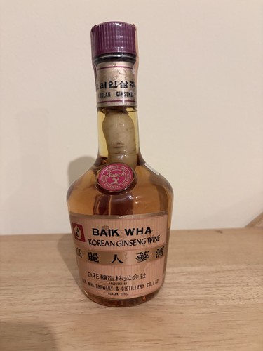 Baik wha korean ginseng wine - korean,
