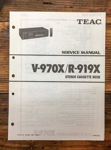 Teac 970x 919x - manuale, di