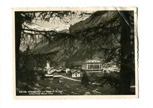 Cartolina epoca gressoney la - cartolina, d'epoca