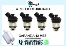 4 INIETTORI GPL LANDI RENZO TAPPO NERO ORIGINALI -REVISIONATI- MED METANO