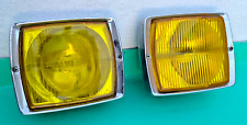 2X FARI Fendinebbia Vintage BOSCH Halogen Fog Light Yellow Auto Epoca