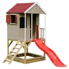 Casetta in legno Playhouse My Lodge con Scivolo e scaletta