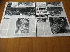 1974 LA LOTUS CON FRIZIONE MANUALE JOHN PLAYER SPECIAL JPS 9 F1 VINTAGE EPOCA