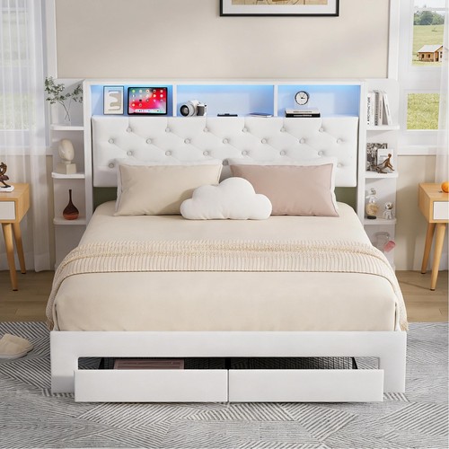 Letto imbottito 140x200 con