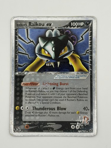 Pokemon tcg rocket raikou ex - tcg,