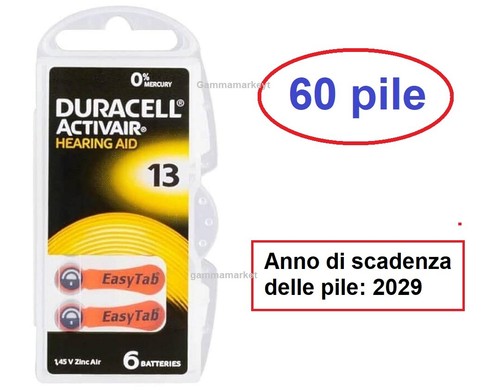 Pile batterie duracell 13 - 60,