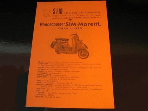 Brochure moto scooter - moto,