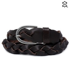 Cintura intrecciata uomo vera