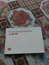 Manuale Uso e Manutenzione della Audi 80 del 1989
