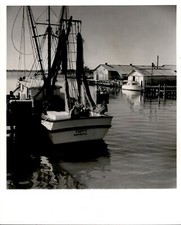 LG12 1964 Original Photo TUFFY FISHING TRAWLER in NAPLES FLORIDA Fishing Nets