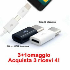 Adattatore da Micro usb femmina a Tipo Type C Maschio connettore Per smartphone