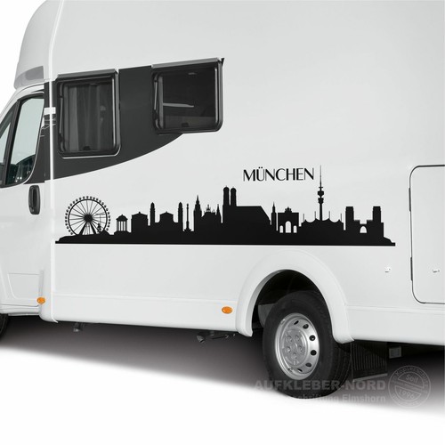 Adesivo auto monaco skyline - auto,