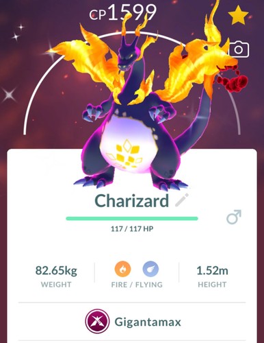 Shiny charizard gigamax trade - charizard,
