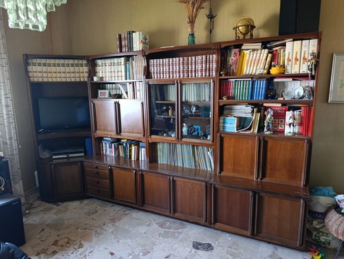 Parete attrezzata libreria con - attrezzata/libreria,