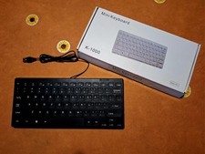 Tastiera per PC computer USB - Mini Keyboard K-1000 nero NUOVA mai usata