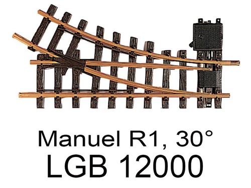 Lgb aiguillage manuel droit - aiguillage,