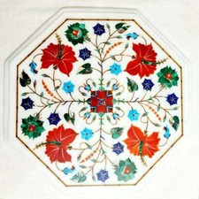 Tavolino In Marmo 12" Con