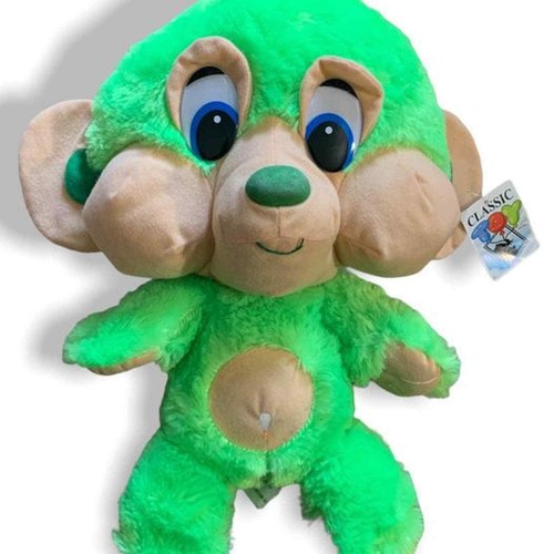 Scimmia peluche verde - scimmia,