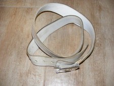 CINTURONE CUOIO BIANCO  CM 120