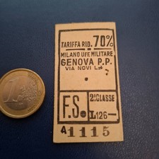 Antico biglietto ferrovia