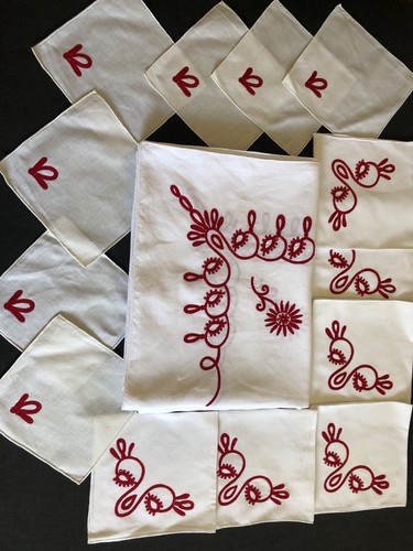Tovaglia puro lino - con, inserti