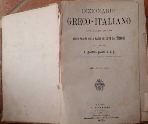 Dizionario greco italiano - dizionario,