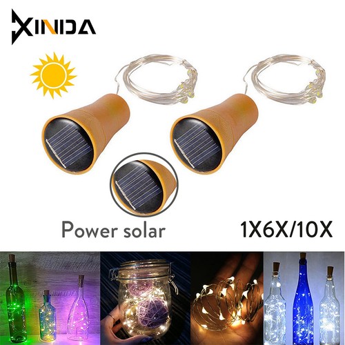 10x led solare bottiglia - led,