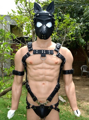 Body uomo bondage pelle trojan