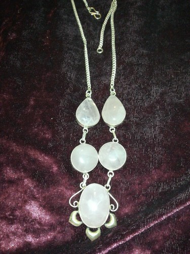 Collana pietre quarzo - , rosa