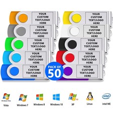 Lotto 50/100 unità flash USB