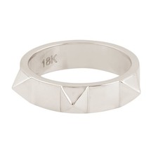 Anello a fascia geometrica in