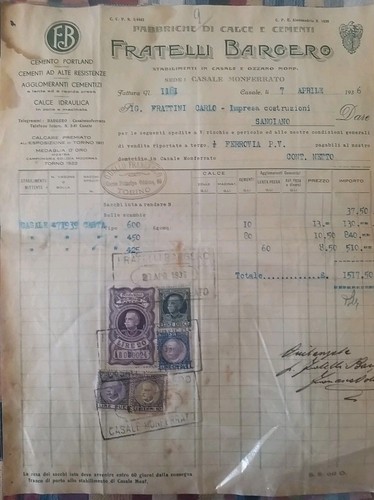 Commercial invoice 1936 barger - invoice,