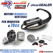 KIT MARMITTA GIANNELLI + CILINDRO 70cc DR VARIATORE MALOSSI MINARELLI VERTICALE