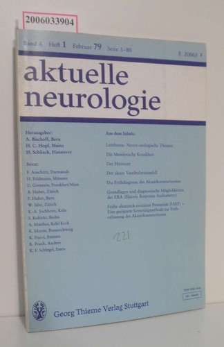 Aktuelle neurologie band - band, 6