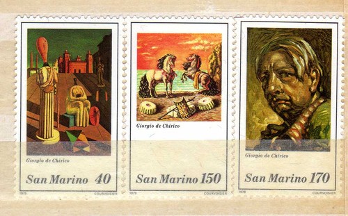 San marino 1979 quadri chirico - san,
