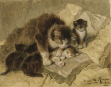 Henriette Ronner Knip Mothers