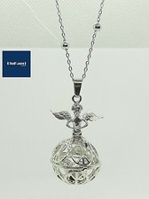 Chiama Angeli Collana con ciondolo Sonaglino con angelo decoro attesa nascita