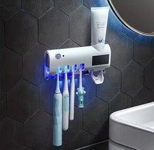 Porta Spazzolino Elettrico Portaspazzolino Dispenser per Dentifricio 4 Porta