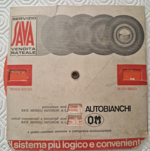 Disco orario epoca sava 1960 - disco,