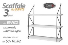 SCAFFALE DA PARETE 3 MENSOLE