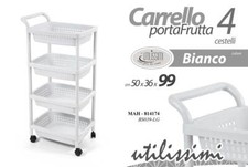 CARRELLO CUCINA 4 CESTE PORTA