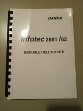 Manuale Utente Fax Infotec 2881 2882 DANKA Ufficio Scanner